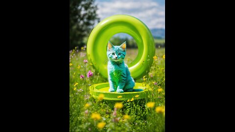 The first toilet! A well-made kitten Lulu