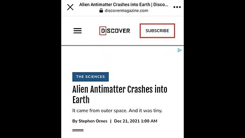 Alien Antimatter Crashes Into Earth Paranormal News