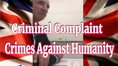 Former Cop Files Criminal Complaint for the Covid-Crime Against Humanity & Provides Evidence