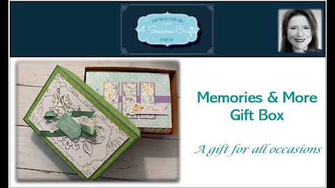 How to Make Box to Hold Your Completed Memories & More Cards & Envelopes