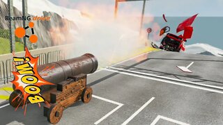 TruckFails | Cars vs Cannon | BeamNG.Drive |TrucksFails