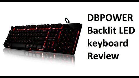 DBPOWER backlit LED keyboard review