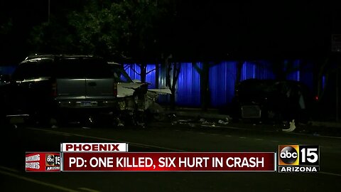 FD: 1 dead, 6 seriously hurt in multi-vehicle West Phoenix crash