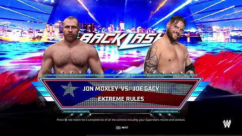 WWE 2k24 ExtremeRules Jon Moxley vs Joe Gacy