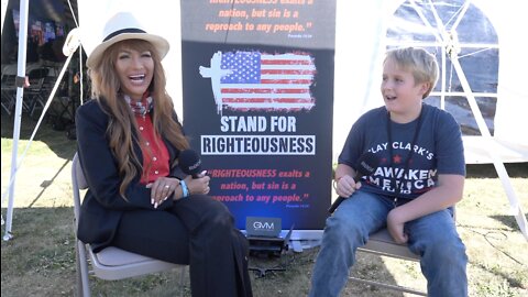 Shannon Miles Johnson (12 Yr. Old) Interview at Reawaken America Tour in Batavia/Rochester, NY 8/12/22 Day 1