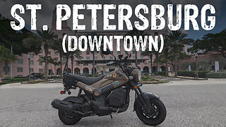 Riding my Honda Navi through the GROWING ARTISTIC of the SUNSHINE CITY | ST. PETERSBURG