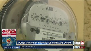 Power companies preparing for Hurricane Dorian