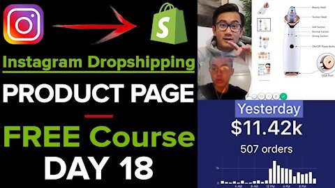 [Free Course 18/21] Instagram Dropshipping: Creating BEST Converting Shopify Product Page LIVE!