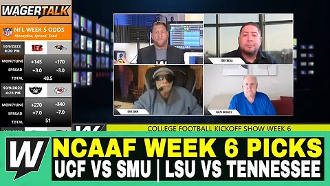 Happy Hour CFB Kickoff Show | NCAAF Week 6 Predictions | UCF vs SMU | LSU vs Tennessee