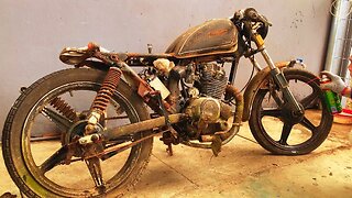Restoration 𝐂𝐀𝐅𝐄 𝐑𝐀𝐂𝐄𝐑 𝐔𝐒𝐀 1991 // Repair Abandoned 𝐂𝐀𝐅𝐄 𝐑𝐀𝐂𝐄𝐑 𝟏𝟓𝟎𝐂𝐂 Motocycle Racing #1