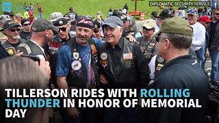 Tillerson Rides With Rolling Thunder In Honor Of Memorial Day