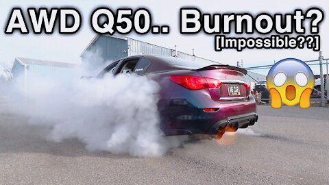 How to Burnout AWD Q50 [Disable Nissan/Infiniti AWD System]