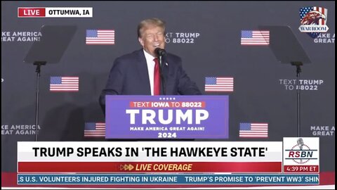 Trump Delivers Remarks at Iowa Commit to Caucus Event in Ottumwa, Iowa [Full Event]
