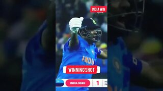 T20 India/Pakistan match winning shot #YT20 #shorts #viratkohlibat #indiawin