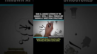 Rami al-Jamarat (Stoning of the Jamarat/ Devil) | Small Pebbles Are Thrown at Three Stone Structures