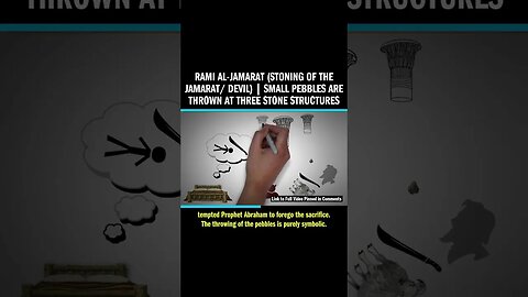 Rami al-Jamarat (Stoning of the Jamarat/ Devil) | Small Pebbles Are Thrown at Three Stone Structures