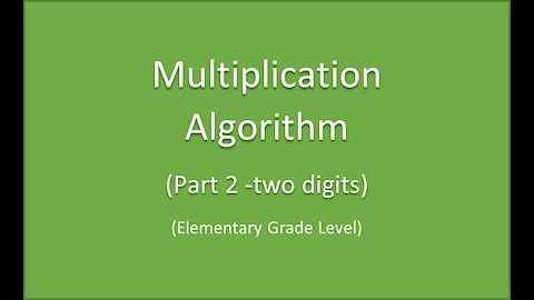 Math-Multiplication Algorithm - part 2