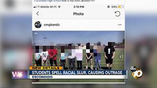 Escondido High investigating picture of students spelling racial slur