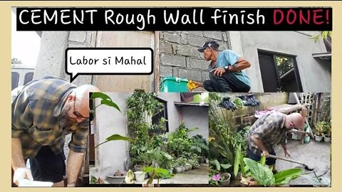 My Canadian Husband Will Try To Help Papa in Rough Wall Finishing + Recycling Day!