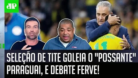 "Já tem AMANTE do Tite? A Seleção ganhou de uma BABA, cara!" Debate FERVE após Brasil 4 x 0 Paraguai
