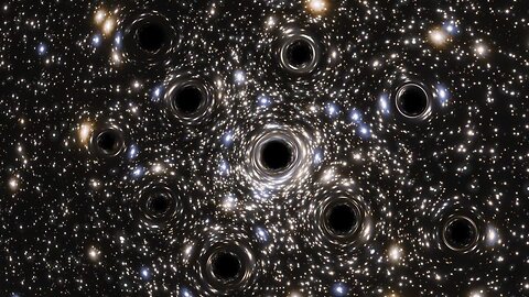 Hubble's Revelation: A Cluster of Small Black Holes Unveiled in Space 🌌🕳️