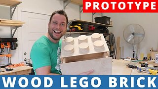 I Tried Making a Prototype Lego Brick Out Of Wood | Woodworking