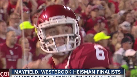 OU's Mayfield, Westbrook both Heisman Trophy Finalists