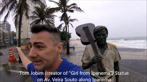 Rio2016 Aug 12 Walking Copacabana, Arpoador, Ipanema in morning rain