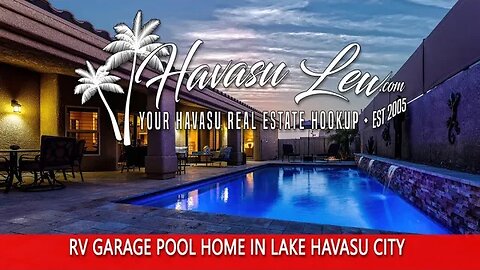 Lake Havasu RV Garage Pool Home 690 Pueblo Dr MLS 1025063