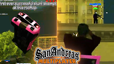 Cop Didn't Expect This Stunt At All - San Andreas Multiplayer