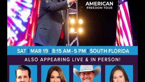 Trump Will Be LIVE In Person At The Florida ‘American Freedom Tour’