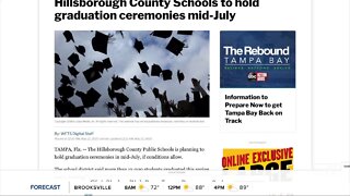 Hillsborough County Schools to hold graduation ceremonies mid-July