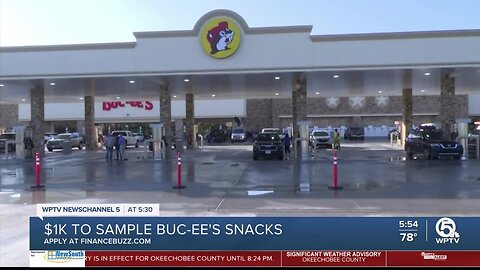 Get paid $1,000 to sample Buc-ee's snacks
