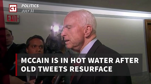 Old Tweet Lands John McCain In Even More Hot Water Over Obamacare Repeal