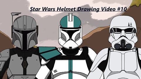 Drawing Star Wars Clone Trooper Helmets 10