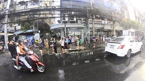 They are doing drive by shootings in Bangkok for Songkran