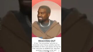 Kanye west reaches out to Kim Kardashian #kanyewest #kimkardashian #celebrity #couple #hollywood #yt