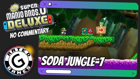 Soda Jungle-7 - Wiggler Stampede ALL Star Coins - New Super Mario Bros U Deluxe