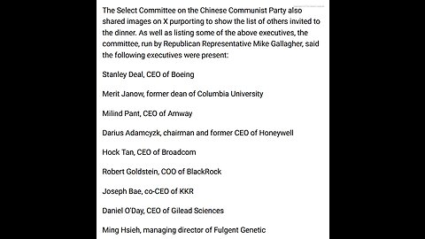 XI JINPING PRESIDENT OF THE CCP "MAFIA" VISITS HIS "COLONIES"? DINED WITH CEOs OF AMWAY, APPLE, BLACKSTONE, BOEING, ETC. 10 mins.