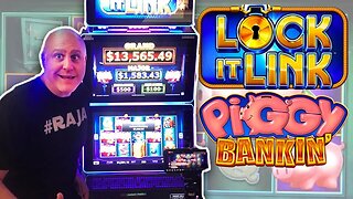 🐷 I ♥️ PIGGY BANKIN' JACKPOT$ 🐷 Huge Lock It Link WIN$ 🏦 | Raja Slots