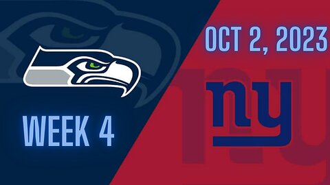 🔴Monday Night Football Week 4. Seahawks Vs Giants Live Play By Play!!🔴