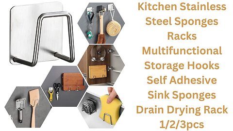 Kitchen Stainless Steel Sponges Racks