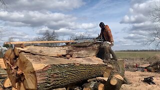 Шесть кубов дуба на слэбы за один день. Часть 2