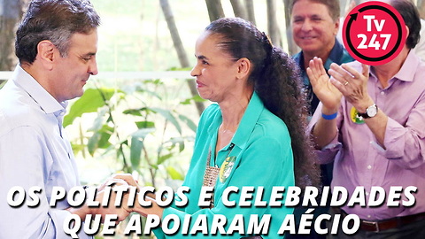 Os políticos e celebridades que apoiaram Aécio