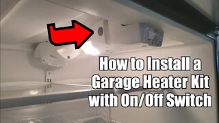 Installing a Garage Refrigerator Kit with On/Off Switch to Keep Refrigerator Cold in a Garage