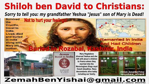 Jesus Christ is Dead Buried in Kashmir India Bible Code By: #Shiloh_ZemahBenYishai