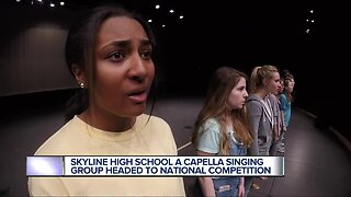 Ann Arbor Skyline High School A cappella group competing at national competition