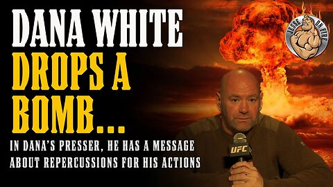 Dana White Drops a BOMB in his PRESS CONFERENCE!! UNEXPECTED REPERCUSSIONS for the SLAP (or lack of)