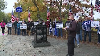 Community honors police officers with wreath ceremony