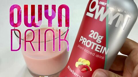 OWYN Vegan Strawberry Banana Protein Shake Taste Test